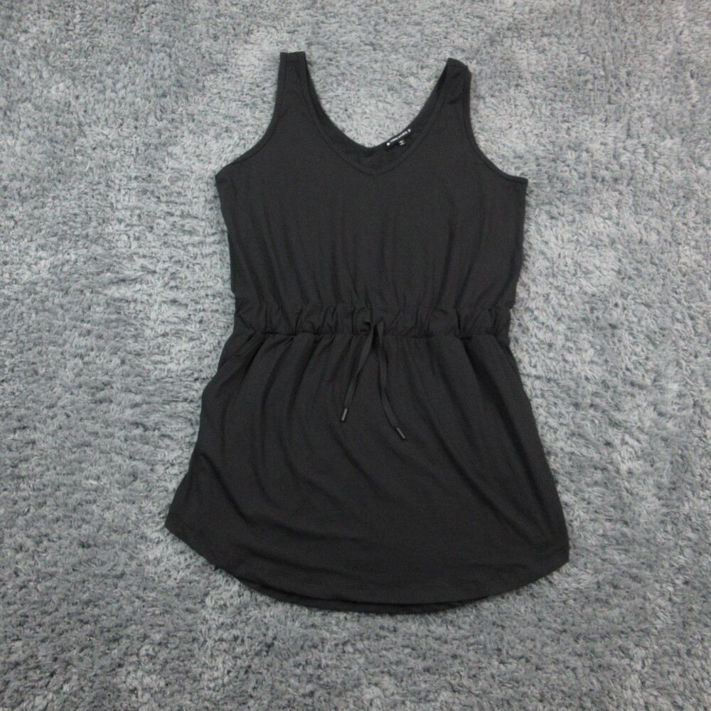Thrive Société Dress Womens XL Black Forever V Neck Drawstring Waist NWT